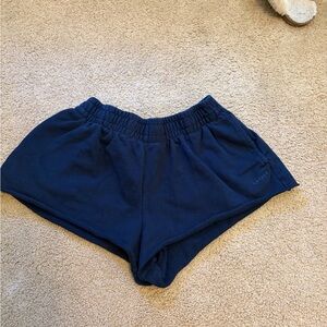 Navy blue garage shorts